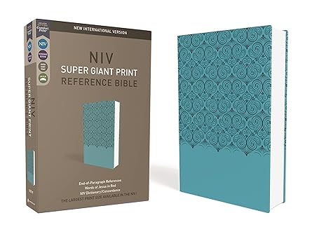 NIV - Super Giant Print Reference Bible (Teal)