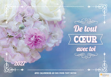 Charger l'image dans la galerie, Calendrier de bureau - De tout coeur avec toi - 2027
