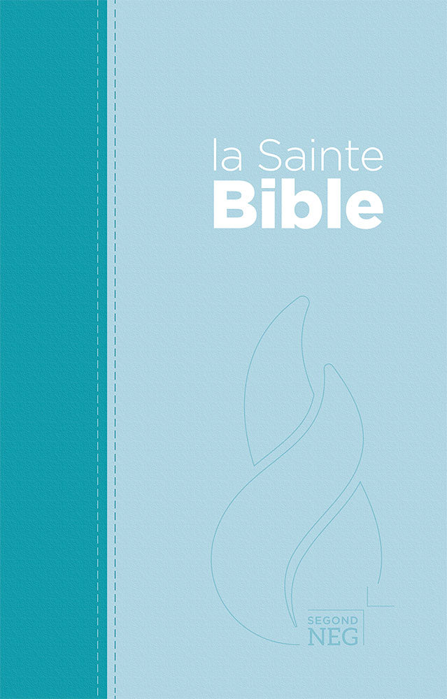 NEG compact Bible Soft cover duo canvas lagoon blue and sky blue