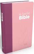 Bible NEG compacte Couverture souple toile duo rose et violet
