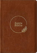 Load image into Gallery viewer, Santa Biblia RVR60, Edición zíper con referencias, letra grande (SentiPiel, Café, Letra Roja)
