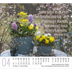 Mini Calendrier 2025 - Harmonie