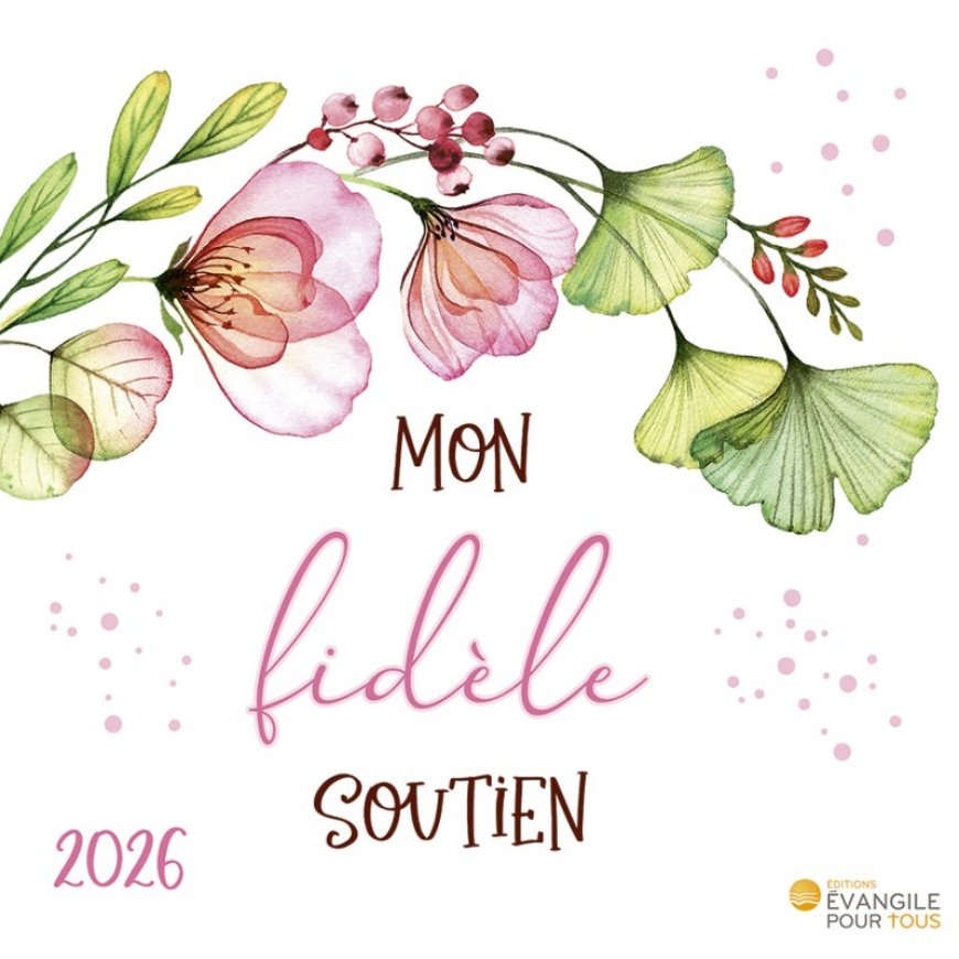 CALENDRIER DE BUREAU 2026- Mon fidèle soutien