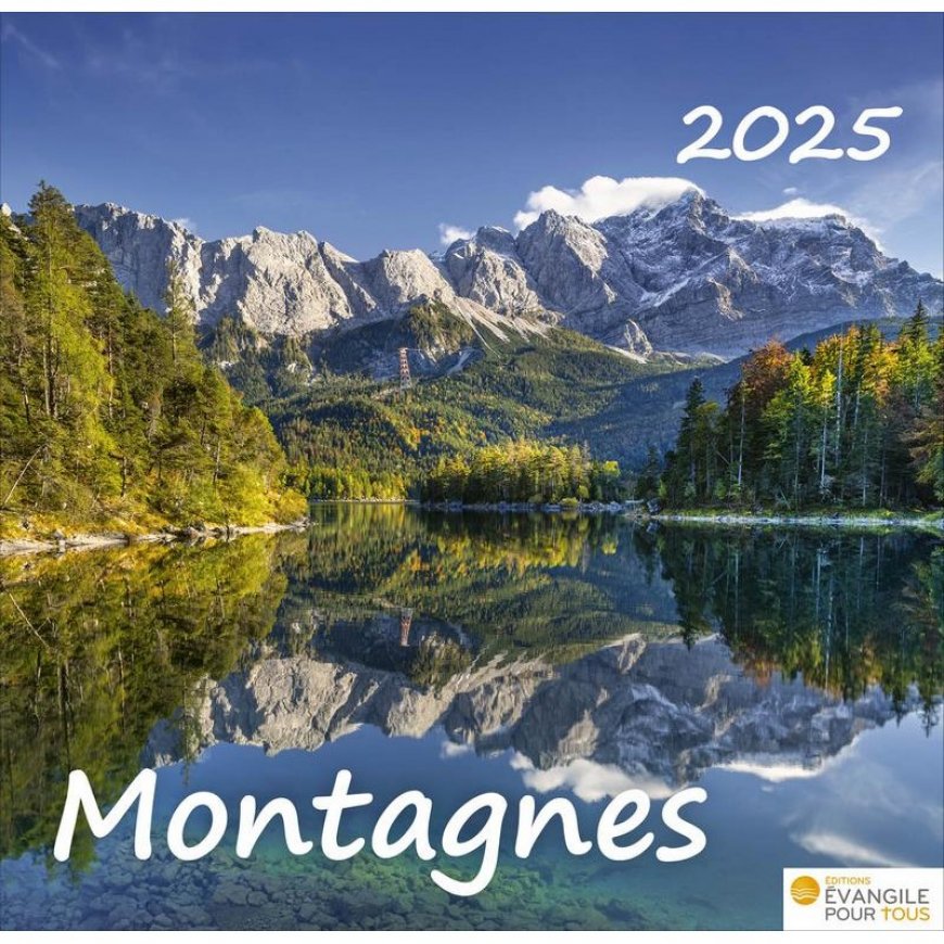 CALENDRIER DE BUREAU 2025 - Montagnes