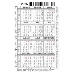 Calendrier portefeuille 2025 - Mon cœur se réjouit - ENFANT