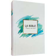 Women's Listen to His Word Bible (aqua and gold hardcover) Louis Segond 1910 Bible