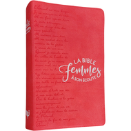 Women's Devotional Bible (Coral flexible cover) Louis Segond 1910 Bible