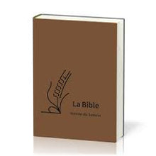 Charger l'image dans la galerie, Bible Semeur - Textile souple marron, tranche blanche
