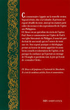 Load image into Gallery viewer, Commentaire sur l’épître aux Philippiens – Frederick Fyvie Bruce
