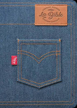 Load image into Gallery viewer, Bible Semeur 2015 - Bleue jeans souple Tranche blanche avec zip
