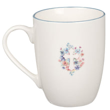 Charger l&#39;image dans la galerie, Mug - Blue Floral Cross Ceramic
