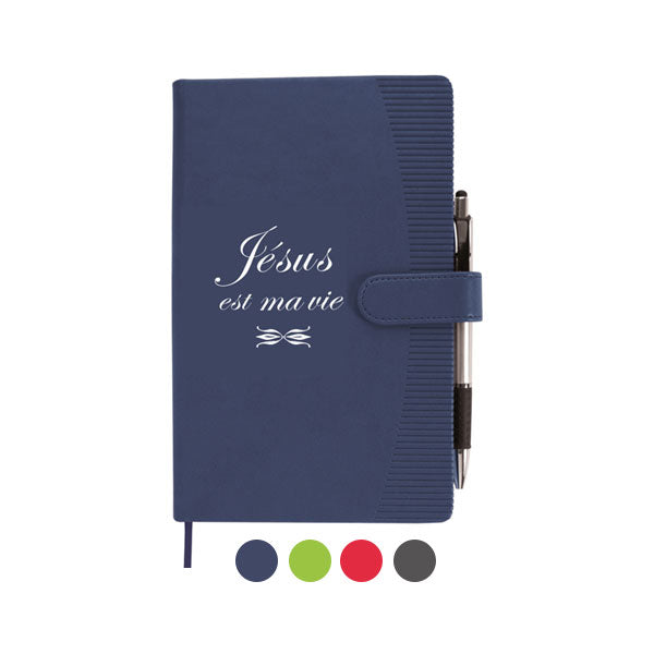 Journal en cuirette « Jésus est ma vie »