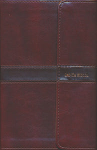 Biblia RVR 1960 Compacta con referencia Marron Solapa con Iman con Indice