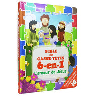 Bible en caisse-têtes 6 en 1 - L'amour de Jésus