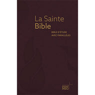 Bible d'étude avec parallèles - Fibro cuir bordeaux