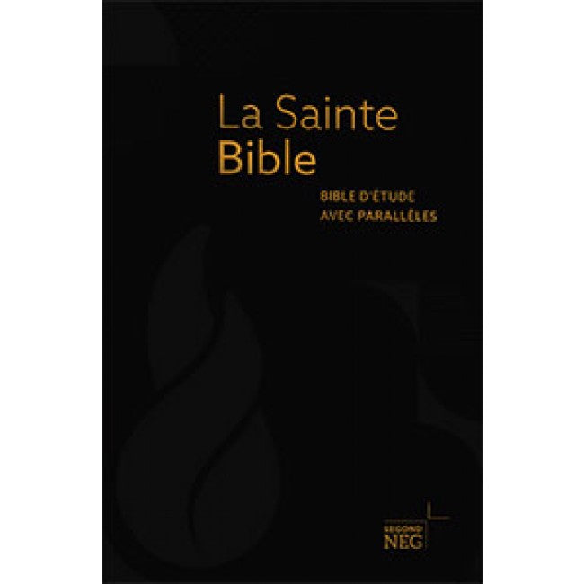 Bible d'étude avec parallèles - noire