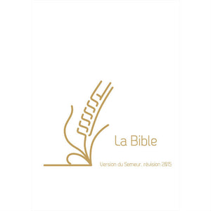 Compact Sower Bible - White Linen