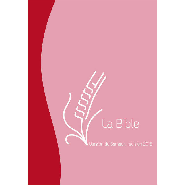 Bible Semeur Compact  avec Zip- Vivella Rose/Rouge