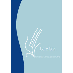 Bible Semeur Compact  avec Zip- Vivella Bleu