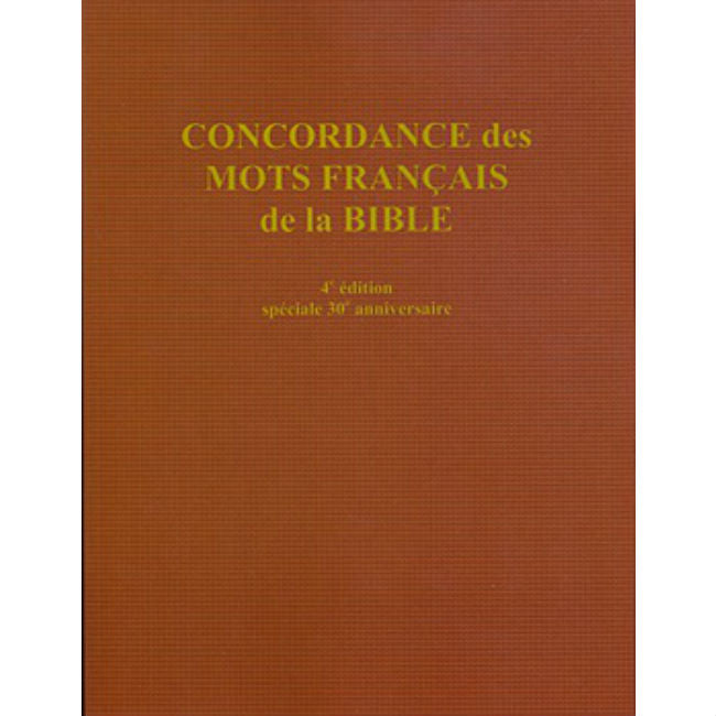 Concordance of French words from the Bible
