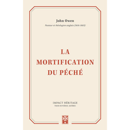 La mortification du péché