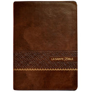 Louis Segond Bible 1910 - Large Print Brown Faux Leather