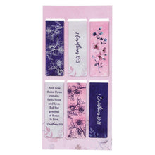 Load image into Gallery viewer, Faith Hope Love Magnetic Bookmark Set
