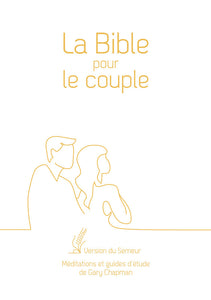 The Bible for couples - Soft white cover, gold edge