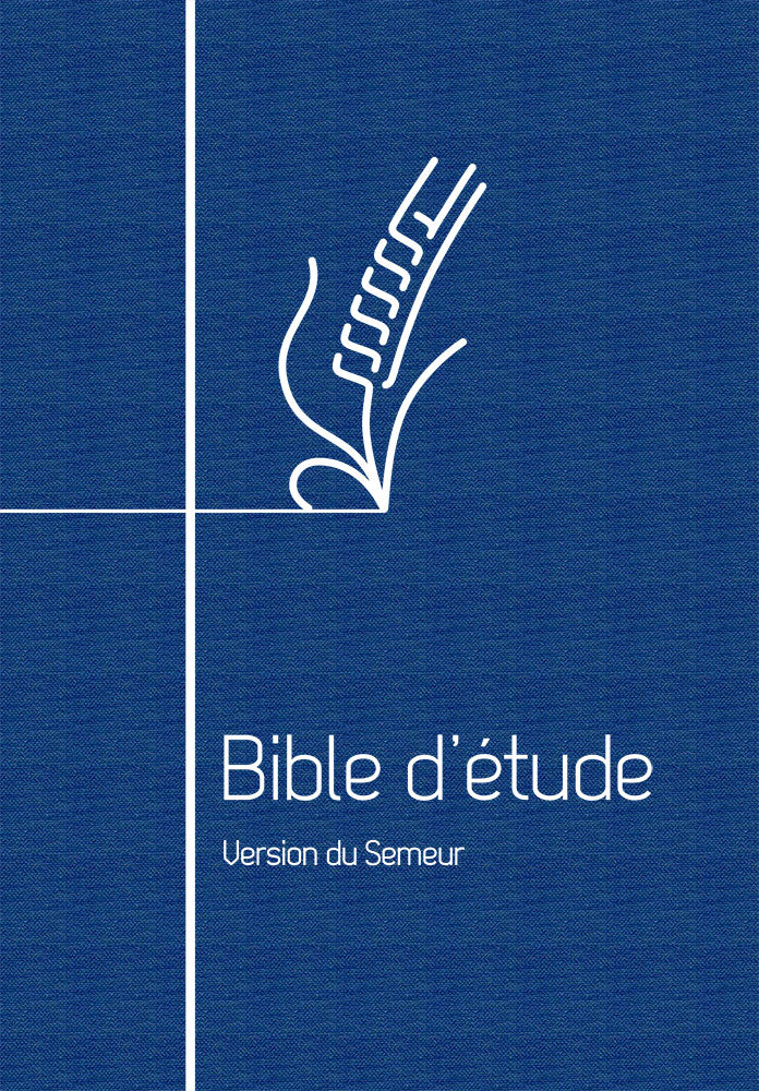 Bible d’étude, version Semeur, souple bleue