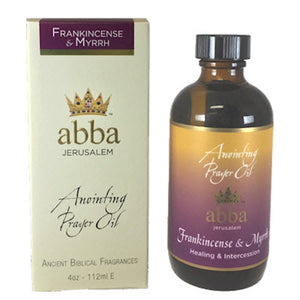 Abba Anointing Oil - Frankincense &amp; Myrrh - 4 Oz