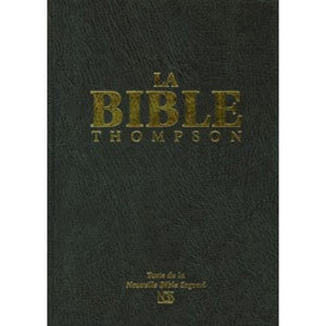 Bible Thompson rigide noir onglets