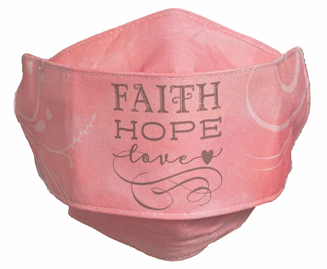 Faith Hope Love - Face Mask