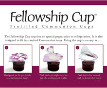 Load image into Gallery viewer, Communion cup pre-filled with fruit juice/wafers - 100 cups
