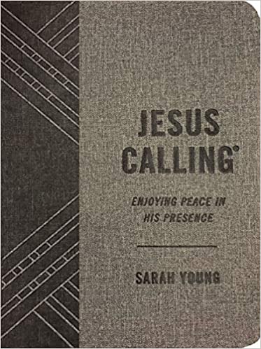 Jesus Calling - textured grey leathersoft
