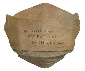 Joyful Patient Faithful - Face Mask