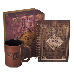 Man of God Mug and Journal Boxed Gift Set