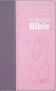 La Sainte Bible version Segond NEG - vivella duo rose/violet