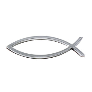 Fish car emblem - Silver