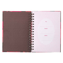 Load image into Gallery viewer, Trust in the Lord Wirebound Journal (pink poppy)
