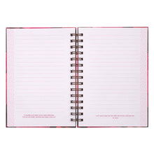 Load image into Gallery viewer, Trust in the Lord Wirebound Journal (pink poppy)
